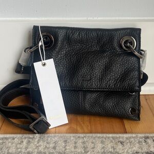 Black Hammitt Montana Reversible Leather Crossbody - Small